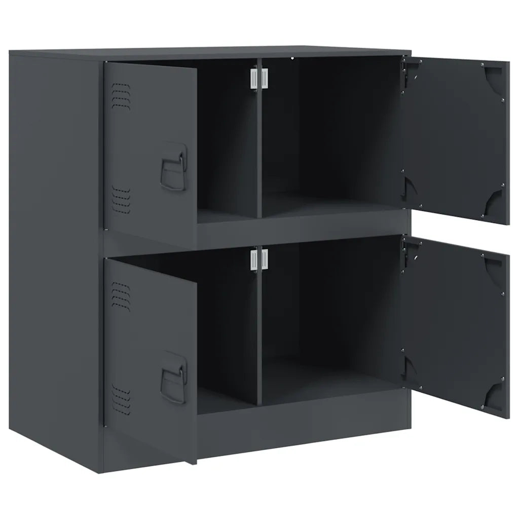 Credenza Antracite 67x39x73 cm in Acciaio 841651