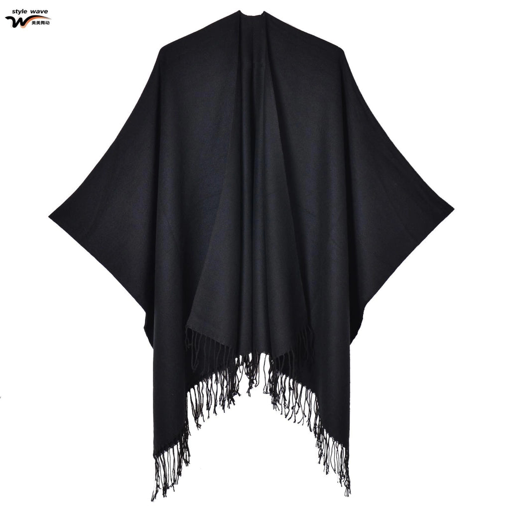 Mantella classica reversibile a tinta unita.