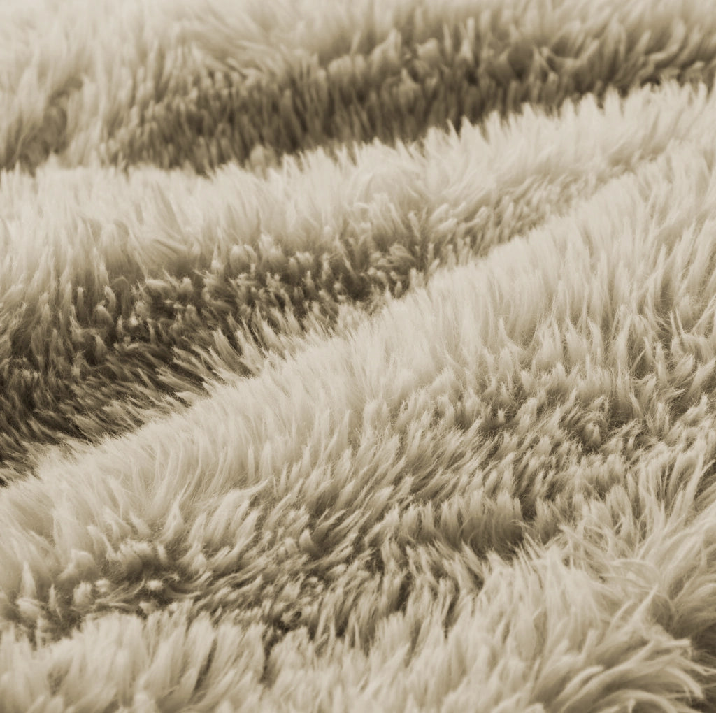 Divano angolare modulare 2 posti in tessuto peluche; 204x179x73 cm; Light Khaki