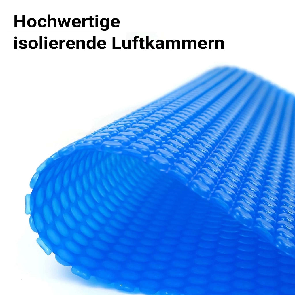 Copertura a bolle d'aria isotermica piscina rettangolare 4x6m blu 120µ