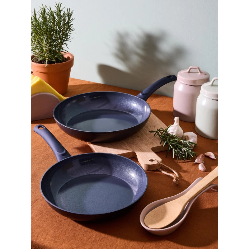 Set di 4 confezioni 2 padelle 24/28 Ocean Alluminio Forgiato Fondo Induzione Int ceramico