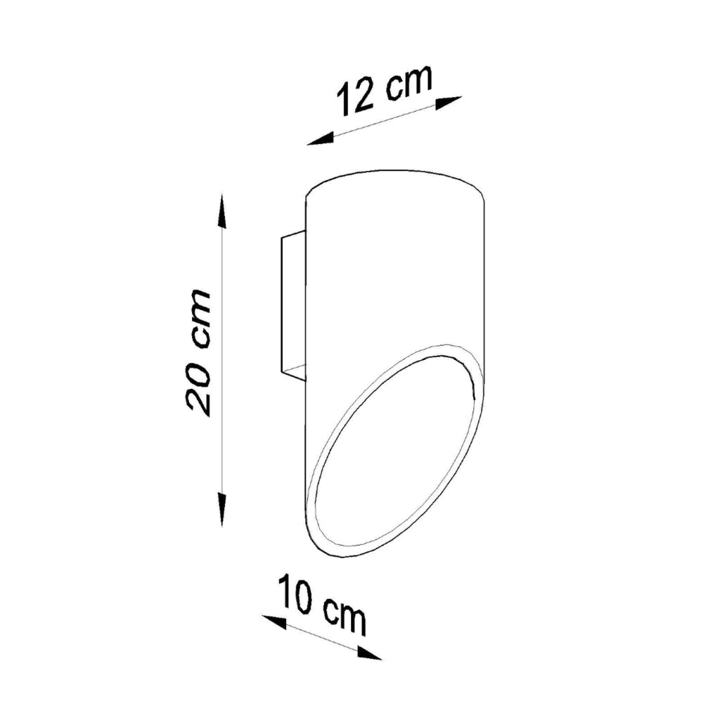 Applique STILLO 20 nera Pure Lume 1xG9 alluminio IP20