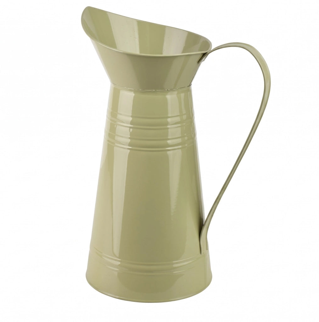 Vaso brocca in metallo MONDEX ROGER 27x17x38,5cm verde salvia 1pz
