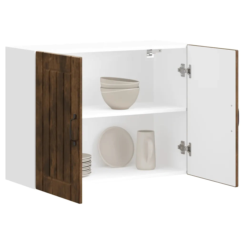 Pensile da Cucina Lucca Rovere Fumo in Legno Multistrato