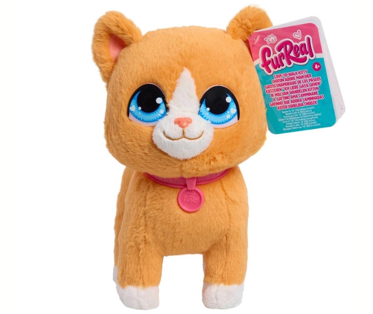 Cucciolo Gatto interattivo Furreal Love to walk Kitty,Hsbro,Eta 4+