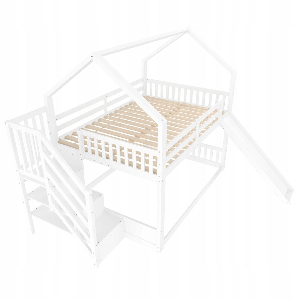 Letto a castello 140x200 bianco - Xylo - Senza materasso
