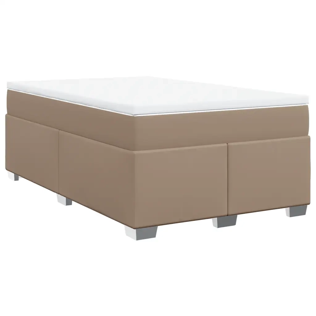 Giroletto a Molle con Materasso Cappuccino 120x200cm Similpelle