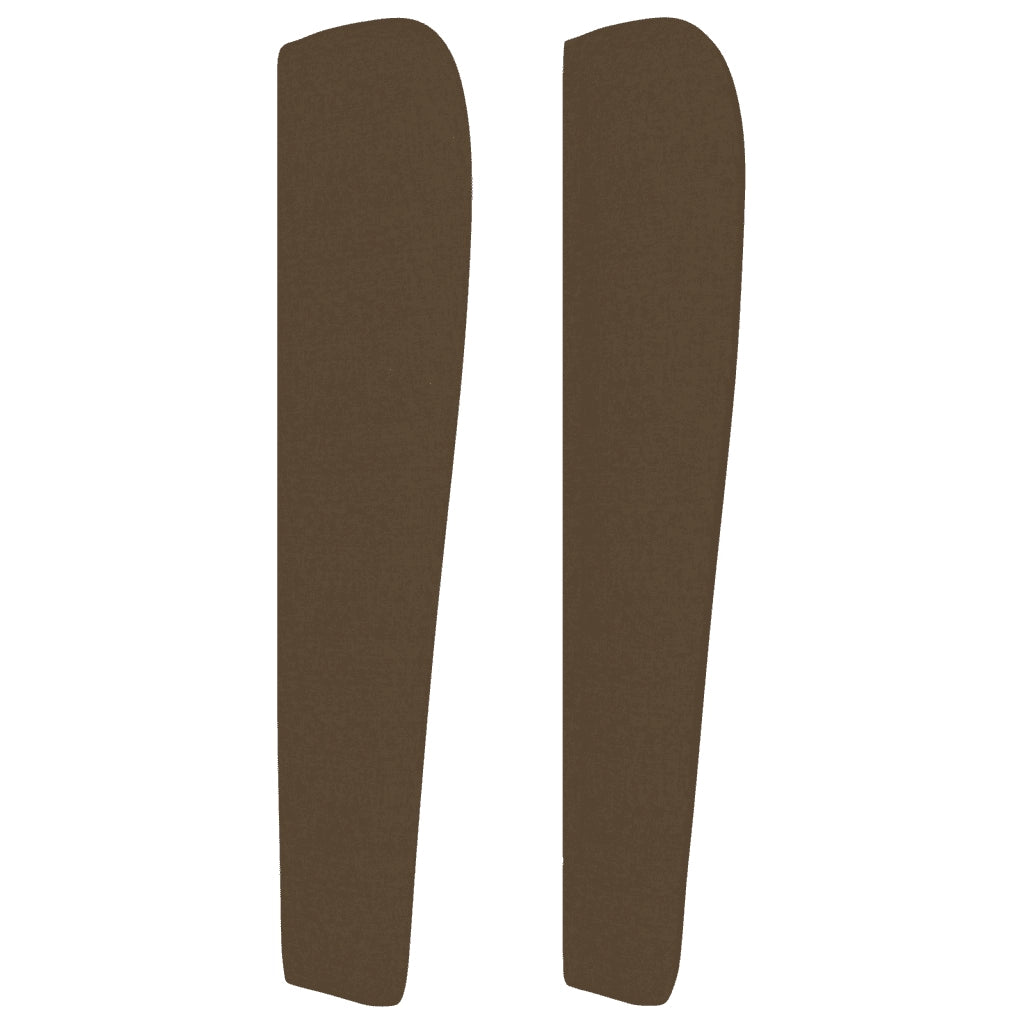 Giroletto a Molle con Materasso Marrone Scuro 140x190cm Tessuto 3128280