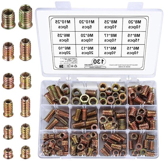 130 stecchi a viti a scudo per legno - M6 M8 M10
