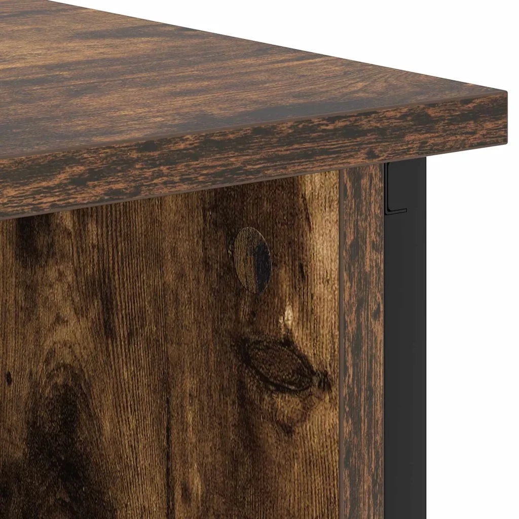 Armadio da Notte Rovere fumé 55 x 31 x 76 cm Legno multistrato 859502
