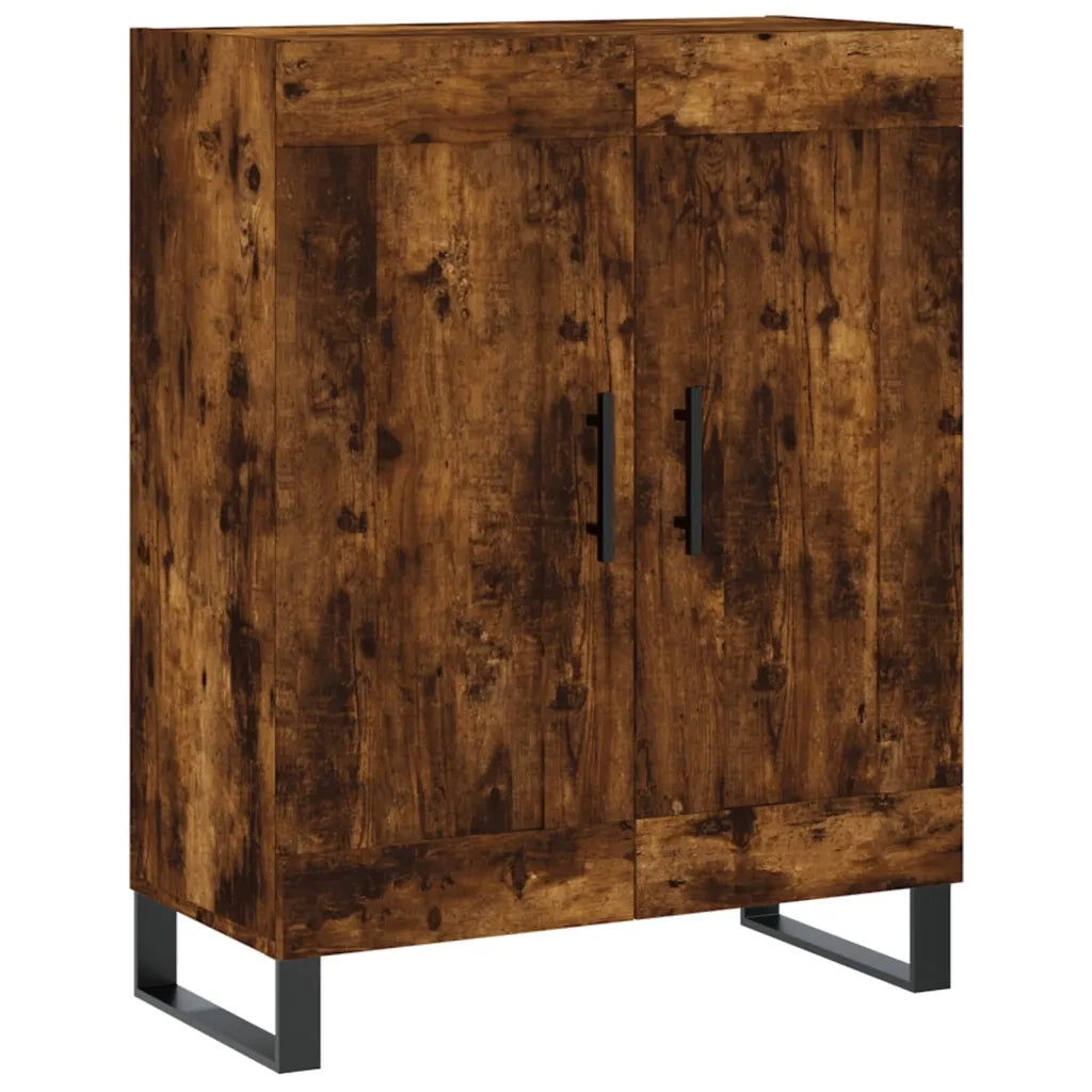 Credenza Rovere Fumo 69,5x34x90 cm in Legno Multistrato 830225