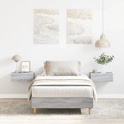vidaXL Giroletto senza Materasso Grigio Sonoma 75x190 cm in Truciolato