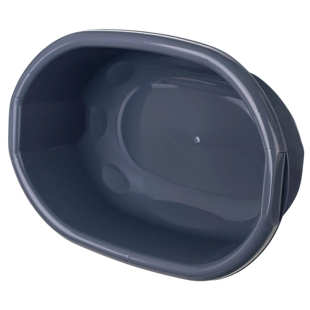 Bacinella in plastica KADAX da 12 litri, ovale, con manici