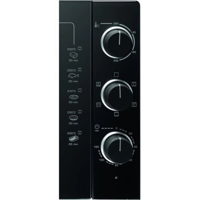 BRANDT FC469MUB - Mini-Forno 46 litri - 1800W - Multifunzioni - Termostato regolabile 230C - Timer 120min - Alluminio - Nero