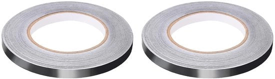 Foglio di alluminio a strisce adesive 2,8 mil - Nastro metallico - Sigillatura con adesivi ad alta temperatura - HVAC - Isolamento - 2 rotoli - Nastro di foglio