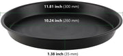 Sostegni per vasi 6 pezzi - Plastica - Sostegni rotondi - Per vasi fiorali - Nero - Diametro 30 cm - Altezza 3,5 cm - Sostegni per vasi fiorali