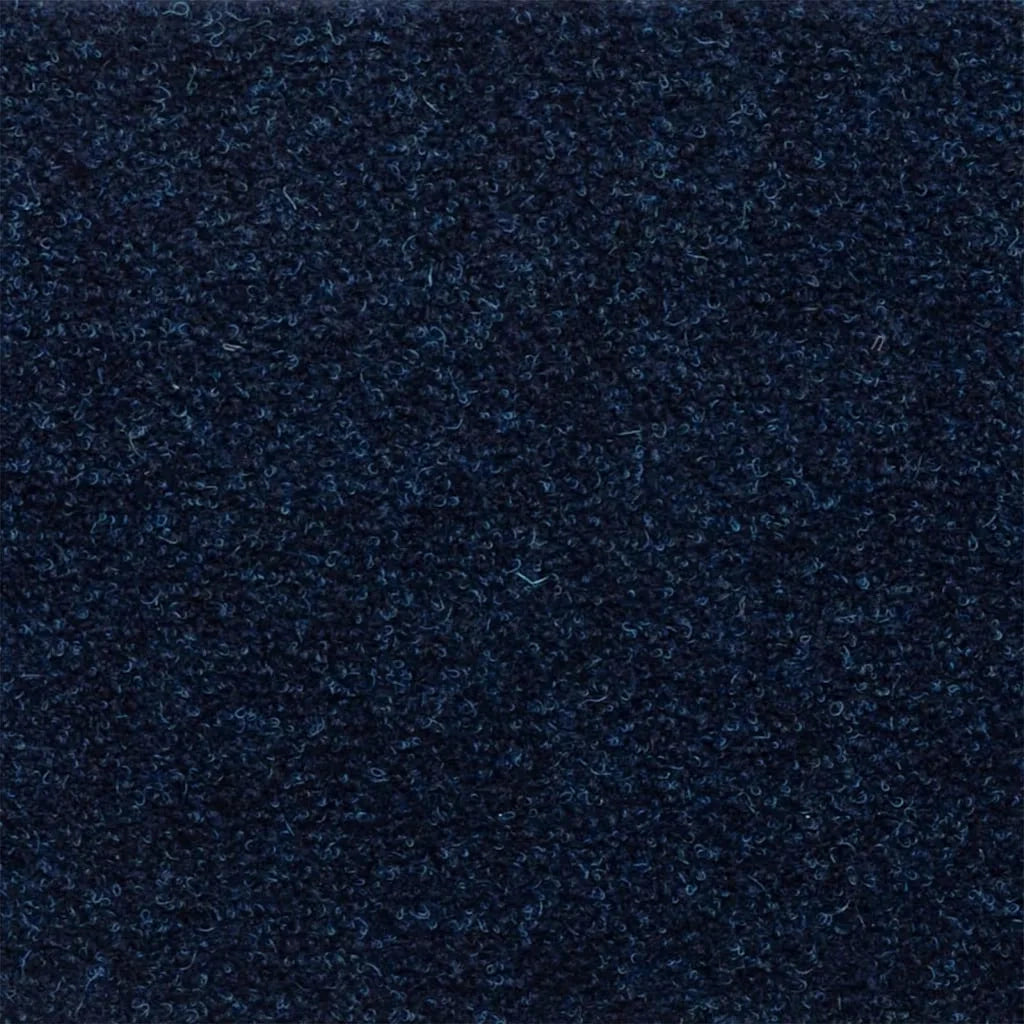 Tappetini per scale autoadesivi 15 pz | Gradini per Scale 65x21x4 cm blu navy bordo rettangolare