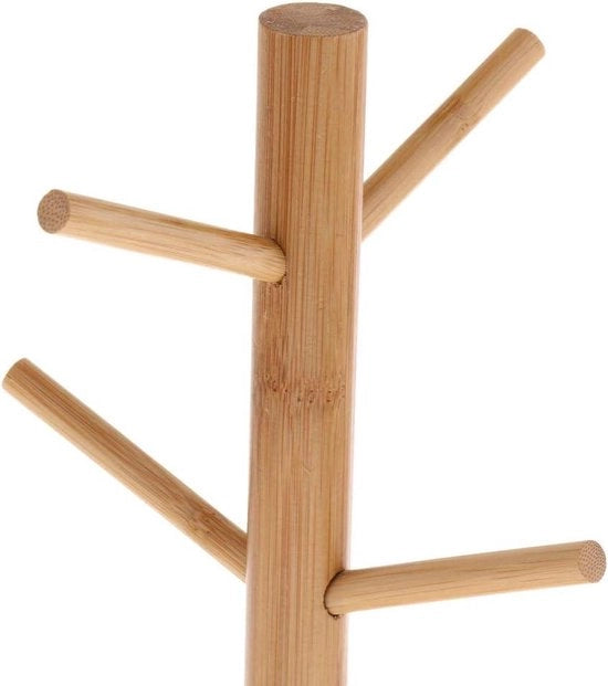 Mokhouder in legno standard - mokrek a forma di albero per 8 mokken - mobile per il piano di lavoro per tazze da caffè e da tè, cassettiera per caffè