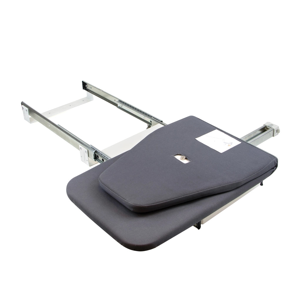 Emuca Asse da stiro pieghevole Iron 180Âº per mobile, Acciaio e Legno, 1 u.