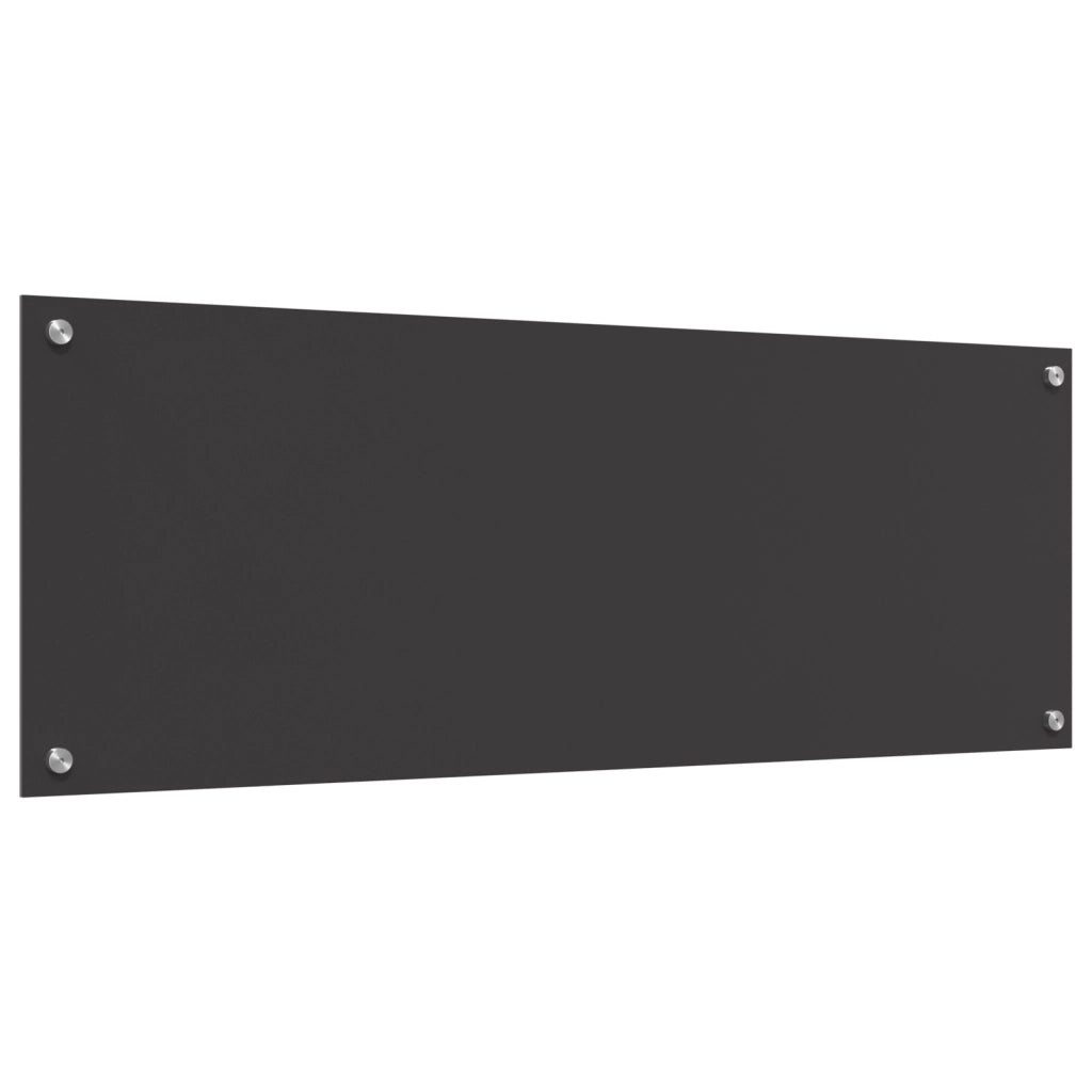 Schienale da cucina  Grigio scuro 110x40x0,6 cm in vetro temperato