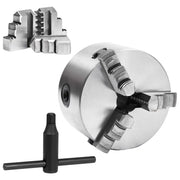 Mandrino per Tornio a 3 Griffe Autocentrante 100 mm in Acciaio CFW3134556