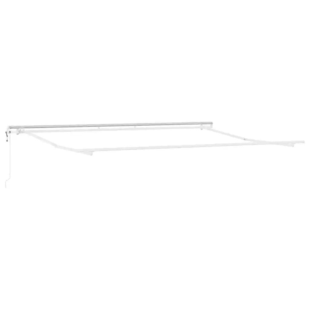 Tenda Retrattile Automatica Antracite e Bianco 450x300 cm 3310234