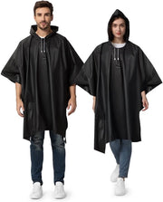 Impermeabile Poncho Reutilizzabile - Acqua e Ventosità - Leggero e Respirante - Con Cappuccio - Protegge Borsa fino a 50L - Impermeabile Giacca da Pioggia