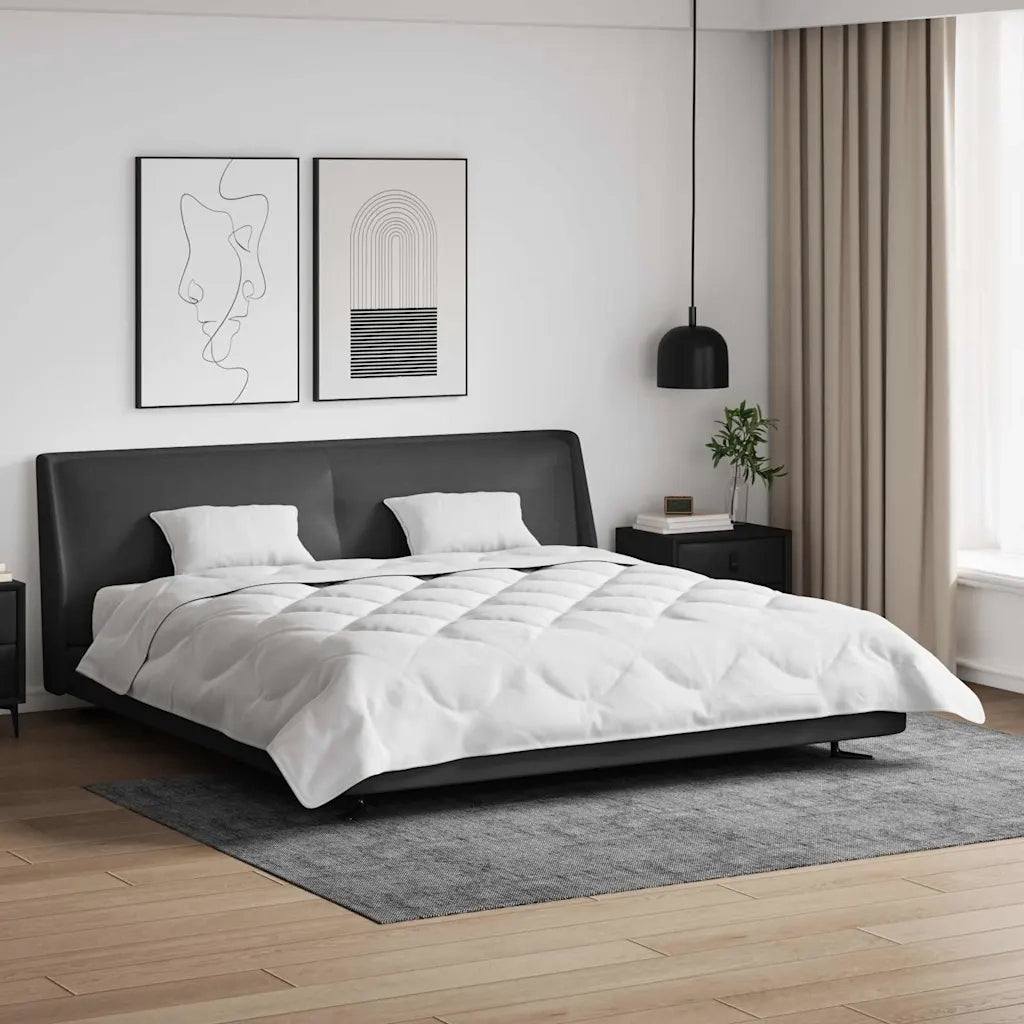 vidaXL Piumone con cuscino 3 pcs Bianco 260 x 220 cm Microfibra