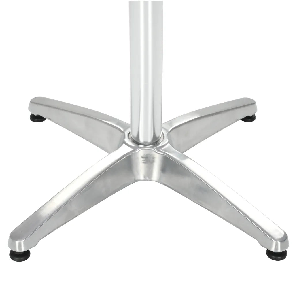 Tavolo da Giardino Argento 80x80x70 cm in Alluminio 48716