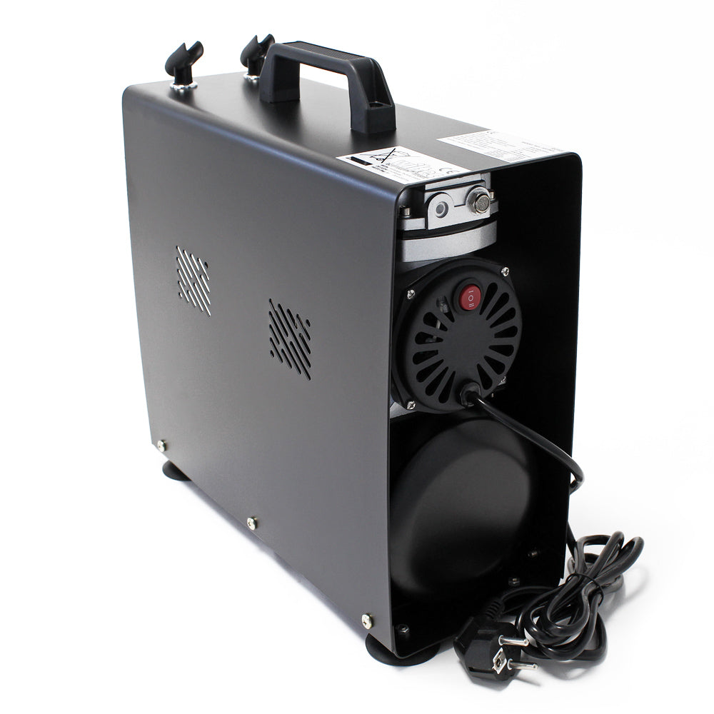 Compressore per aerografo AS196A con serbatoio aria 2 cilindri 6 bar Interruttore a 2 fasi