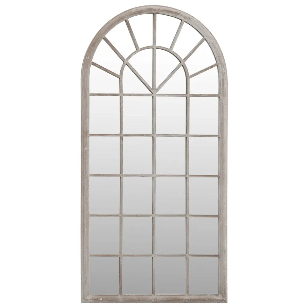Specchio da Giardino-Specchio Decorativo-Specchio Esterno Sabbia 90x45 cm in Ferro per Uso Esterno