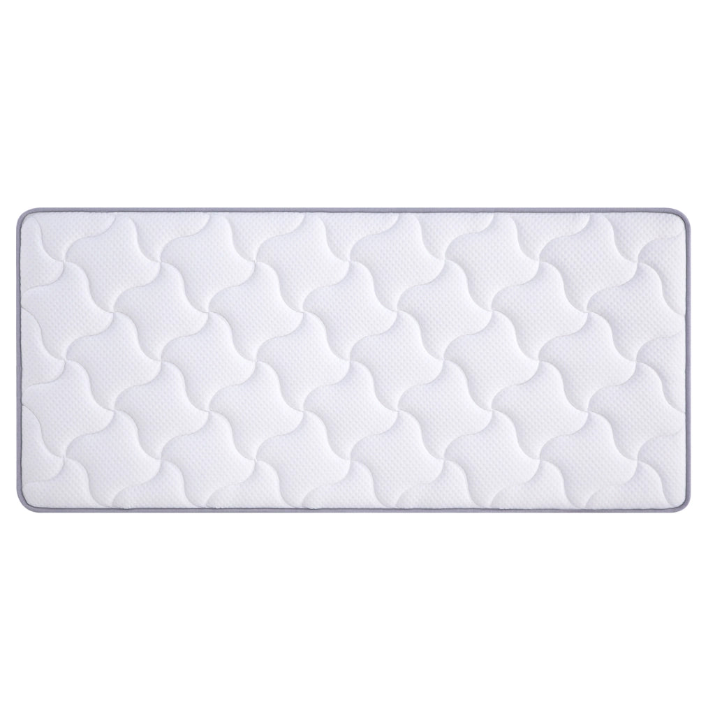 Materasso 90x200x10 cm bianco, 7 zone, molle insacchettate, H3, OEKO-TEX