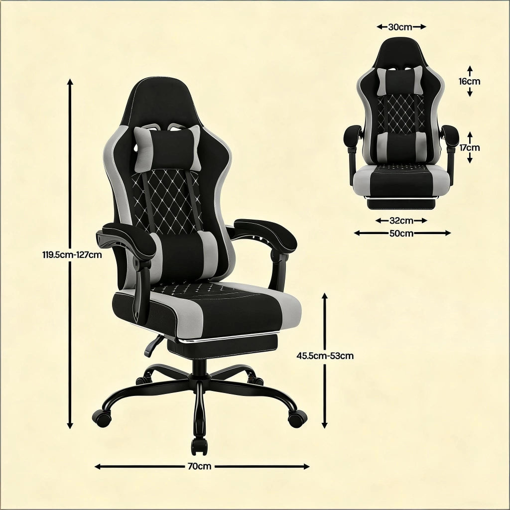 Sedia da ufficio girevole, sedia ergonomica per computer, sedia da gaming con massaggio (solo sedia da ufficio)