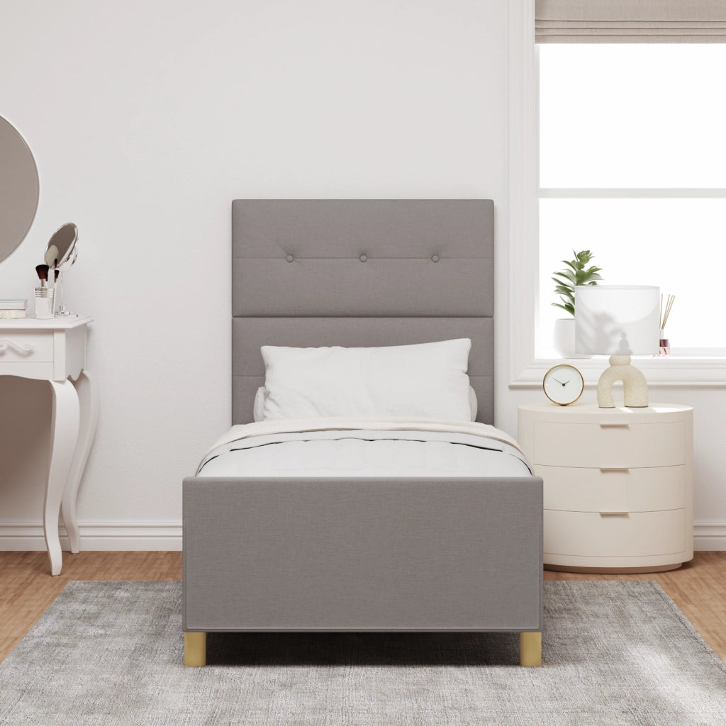 Struttura Letto Tortora 80x200 cm Tessuto