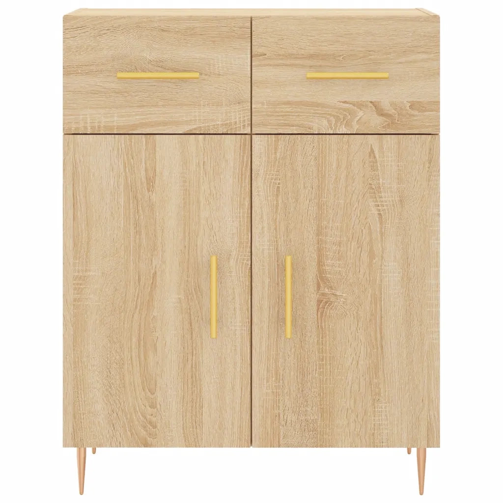 Credenza Rovere Sonoma 69,5x34x180 cm in Legno Multistrato 3198524