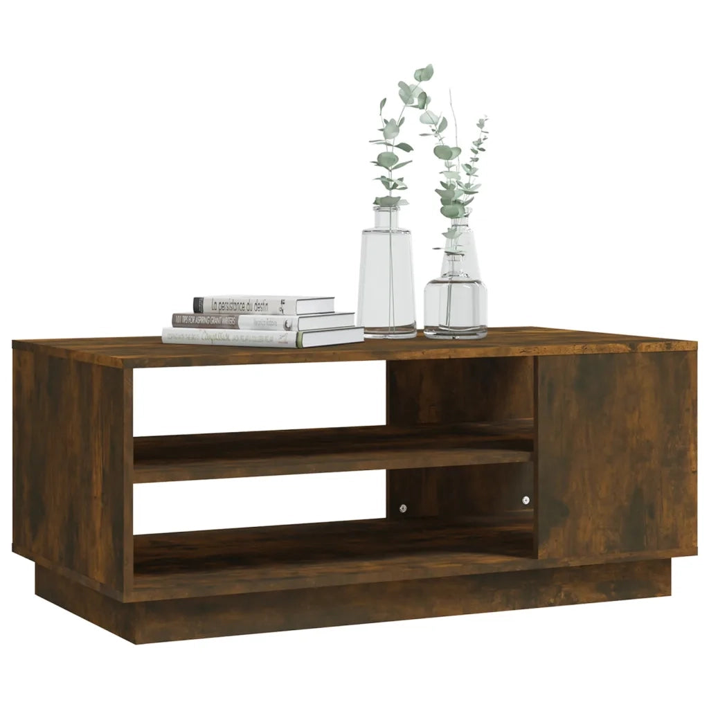 Tavolino da salotto | Tavolino da caff¨¨ | Tavolino da Soggiorno Rovere Fumo 102x55x43 cm in Truciolato