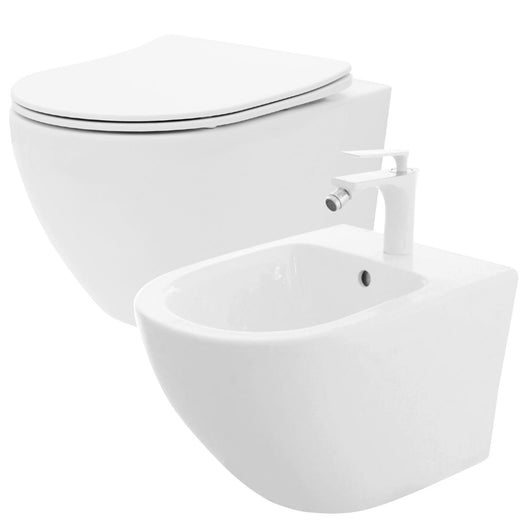 Vaso Wc Carlo Flat Mini Rimless + Carlo Mini