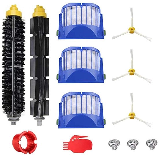 Set di filtro e spazzola per Roomba 600 serie 605 615 616 620 621 630 635 650 652 660 665 671 680 690 691 695