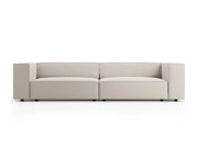 Cosmopolitan Design - Divano "Arendal" 4 posti in velluto ecru 