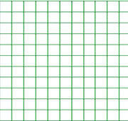 Confine RETE PER RECINZIONI PLAST. maglia mm.12x12 Ø filo mm.1,20 H cm. 50 col. Verde