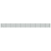 Recinzione da Giardino | Recinzione Metallica con Flangia Verde 2x25 m