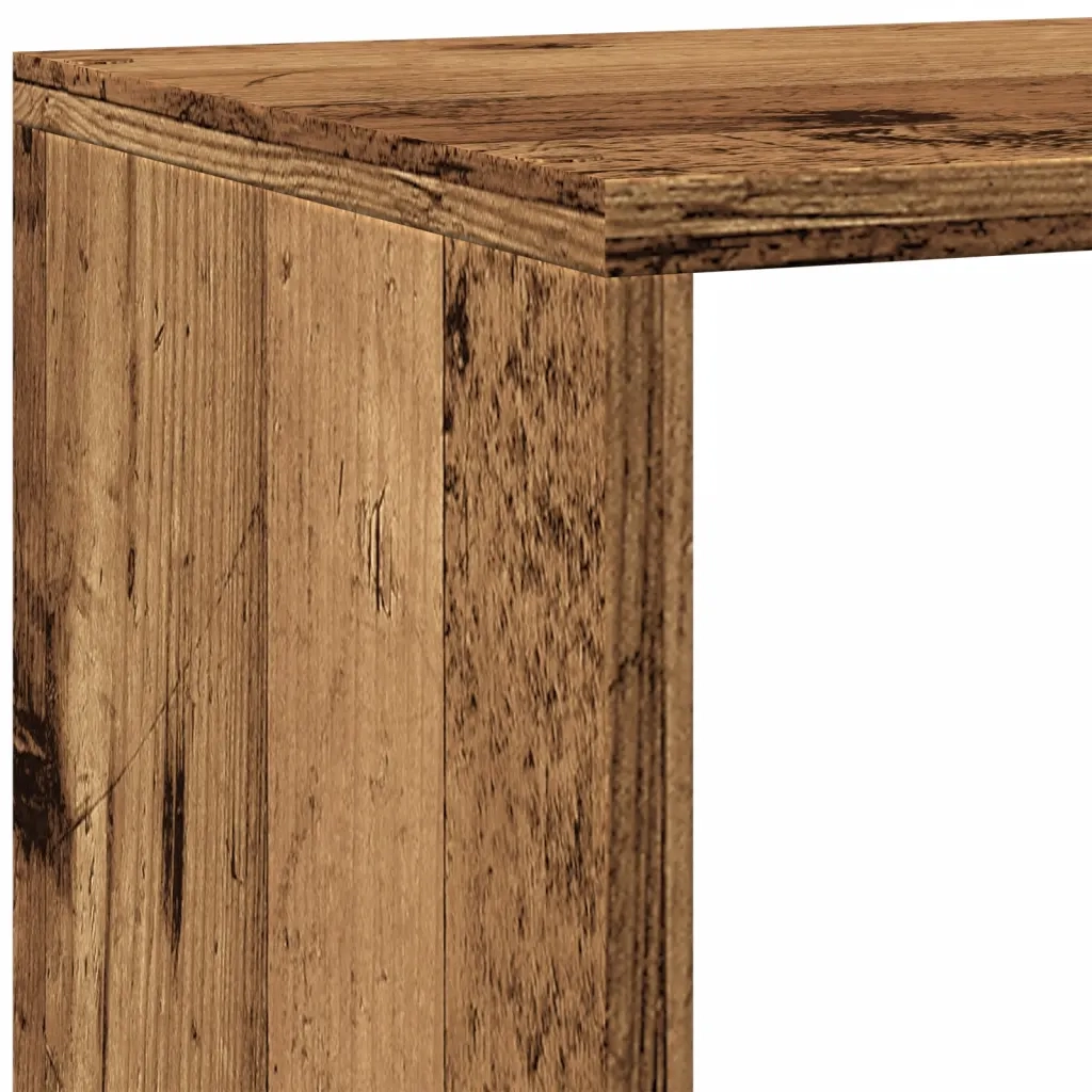 vidaXL Libreria a 4 Ripiani Legno Vecchio 143,5x29x143,5 cm Truciolato