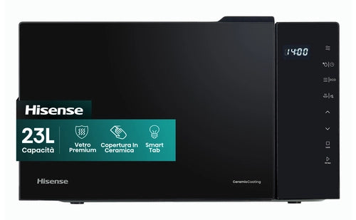 Hisense H23MOBS5H4 forno a microonde Nero Solo microonde Superficie piana 23 L 800 W