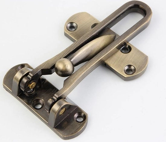Catena di Sicurezza per Porte con Chiusura a Zavorra in Acciaio con Catena in Bronzo per Hotel e Abitazioni