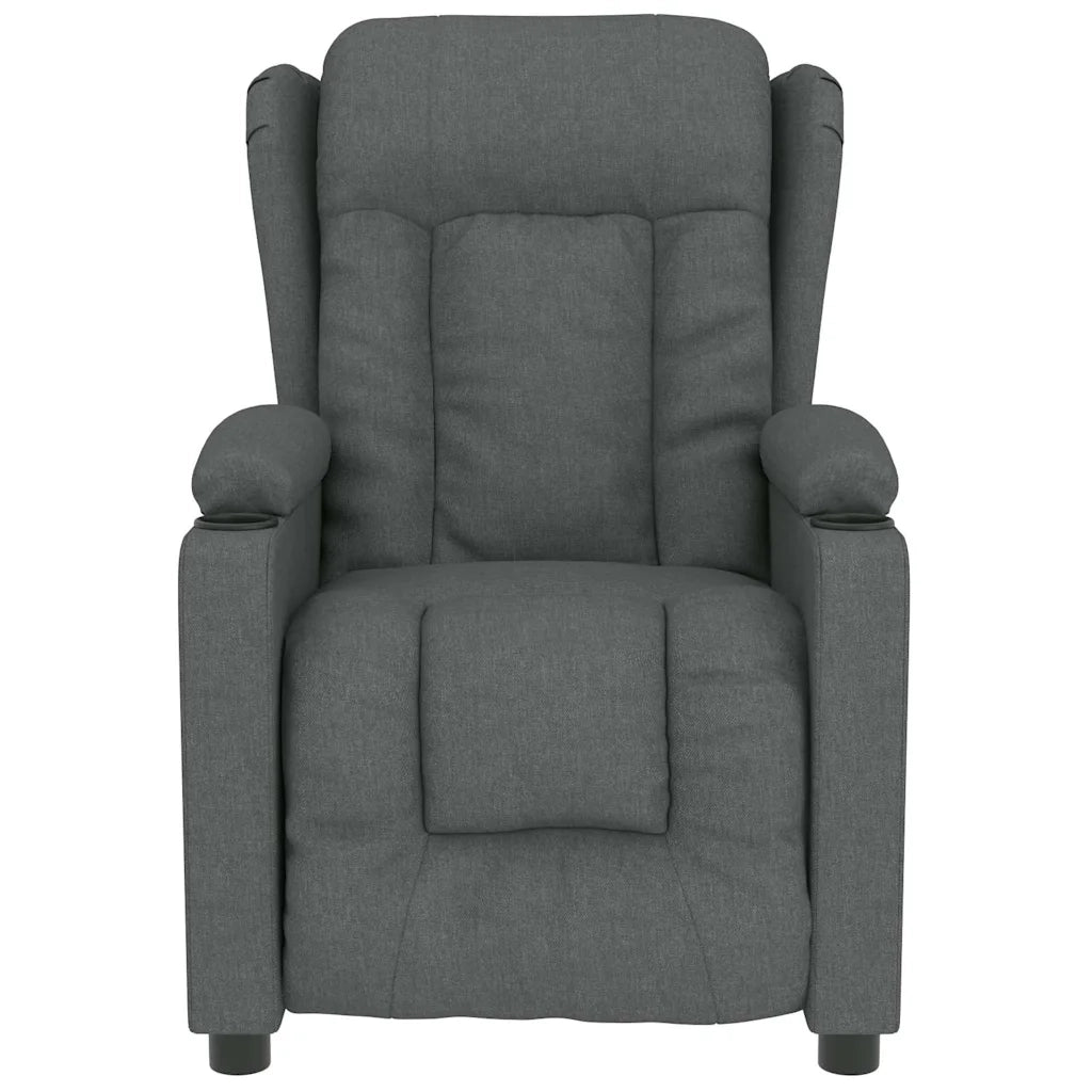 Divano Sedia-Poltrona Massaggiante Grigio Scuro in Tessuto 646031
