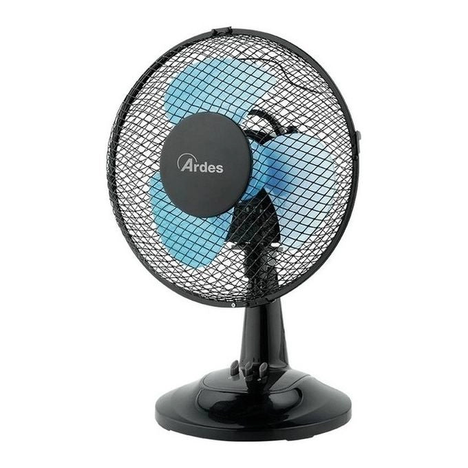 Ardes Ventilatore da Tavolo Silenzioso 3 Pale New Easy 23 AR5EA23B per Climatizzazione Efficiente in Ambienti Interni