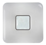 Plafoniera LED quadrata 44cm 72W telecomando cromata Rabalux