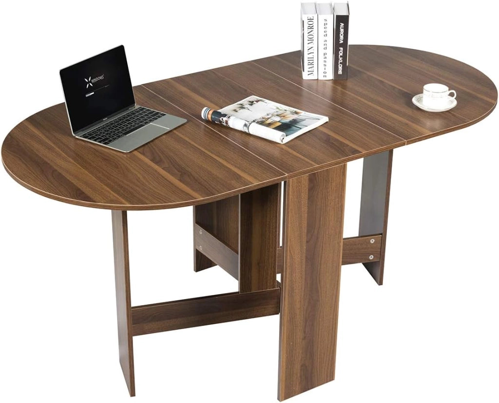 Tavolo Pieghevole da Pranzo, Tavolo da Lavoro, Tavolo Multiuso, Design Moderno, 163 x 80 x 75 cm