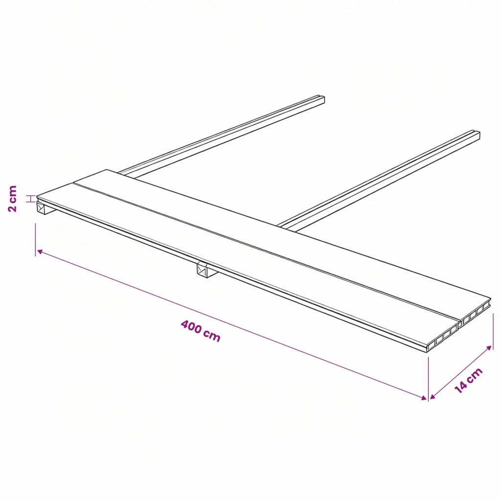 Pavimento da Deck 6 pcs Teak riciclato WPC
