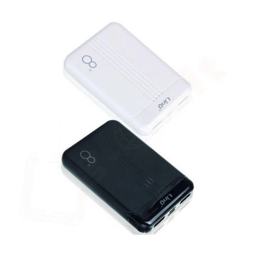 Trade Shop - Mini Powerbank 8000mah Caricatore Portatile Dual Usb 4led Sottile Leggero Tt8803 -